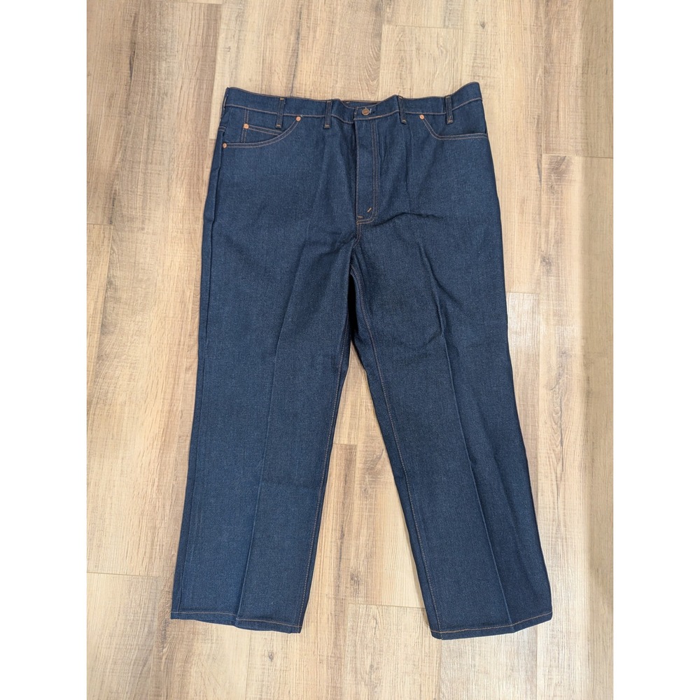 Vintage 80s Big Mac JCPenney Denim Work Pants Jeans 46x29 Dark Indigo USA Made